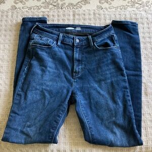 Women’s Old Navy Rockstar Super Skinny Built in Warm Dark Blue Size 4 EUC